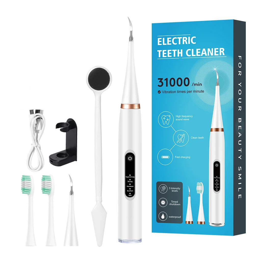 Rechargeable Plaque Tartar Remover for Teeth Dental Cleaning Kit