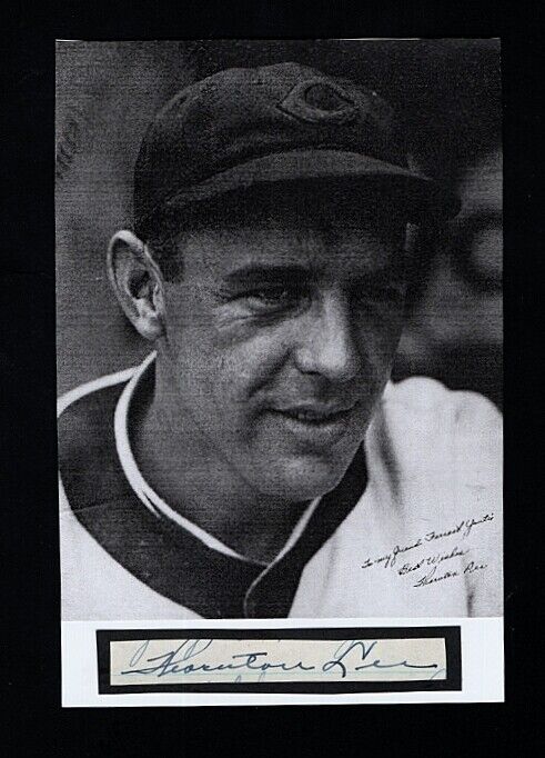 1937-47 THORNTON LEE-CHICAGO WHITE SOX AUTOGRAPHED CUT W/ Photo Poster painting-(d.1997)