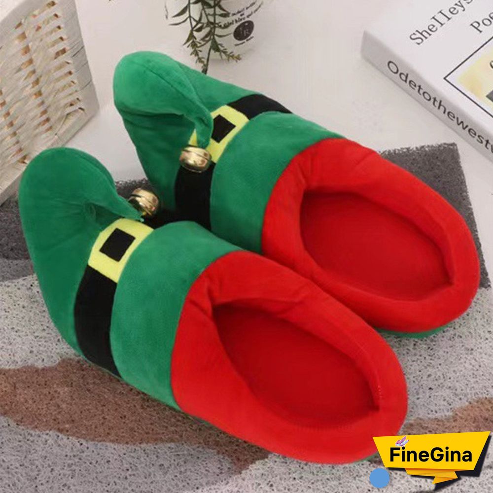 Brown Casual Living Patchwork Contrast Round Keep Warm Shoes