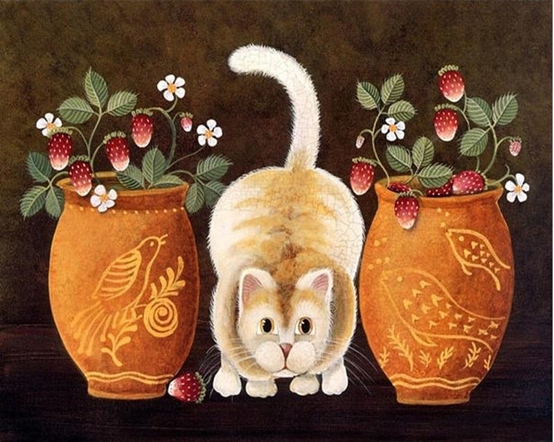 

Hiding Cat – Paint By Numbers - 40*50CM, 501 Original