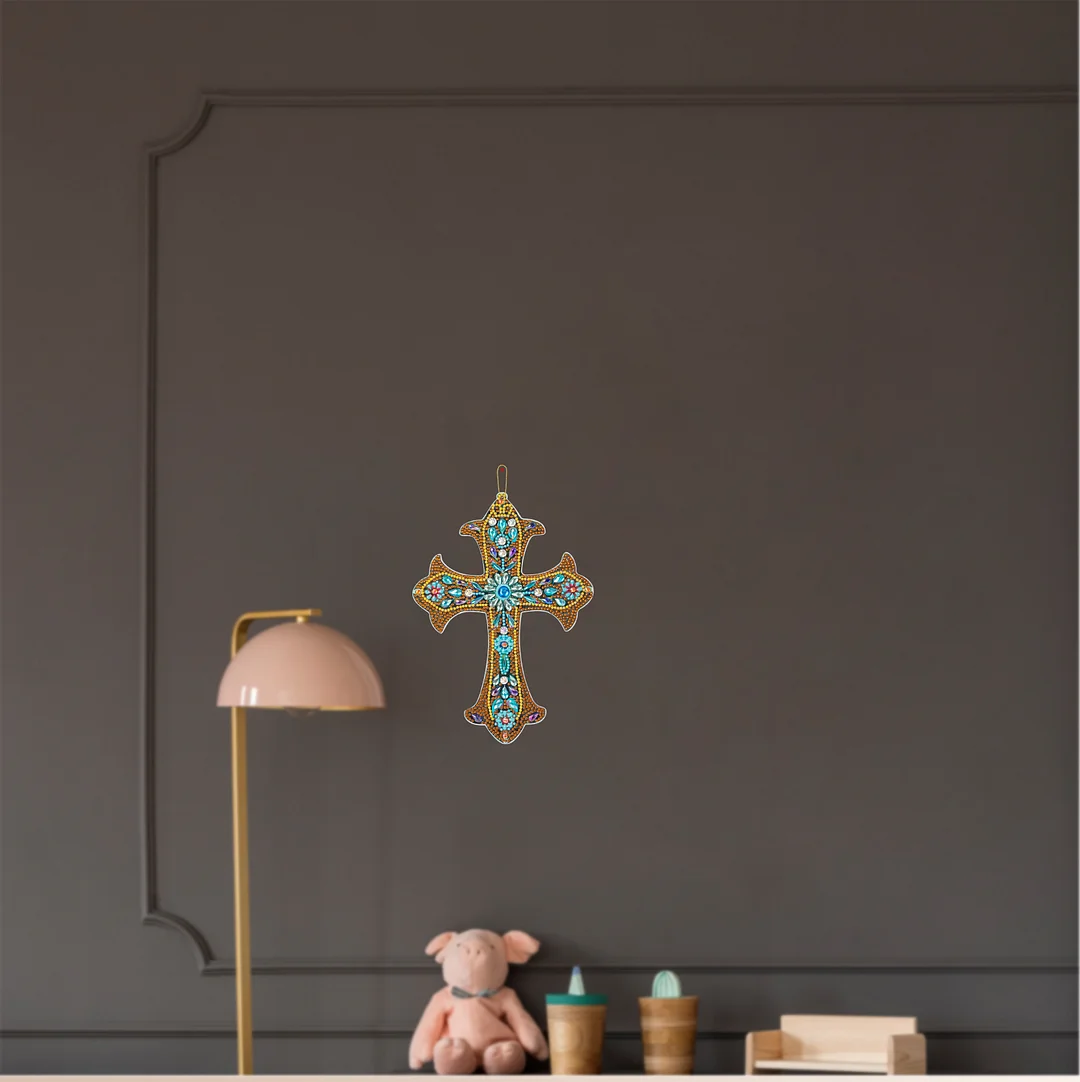 DIY Diamond Cross Home Decoration Pendant(Single Side)