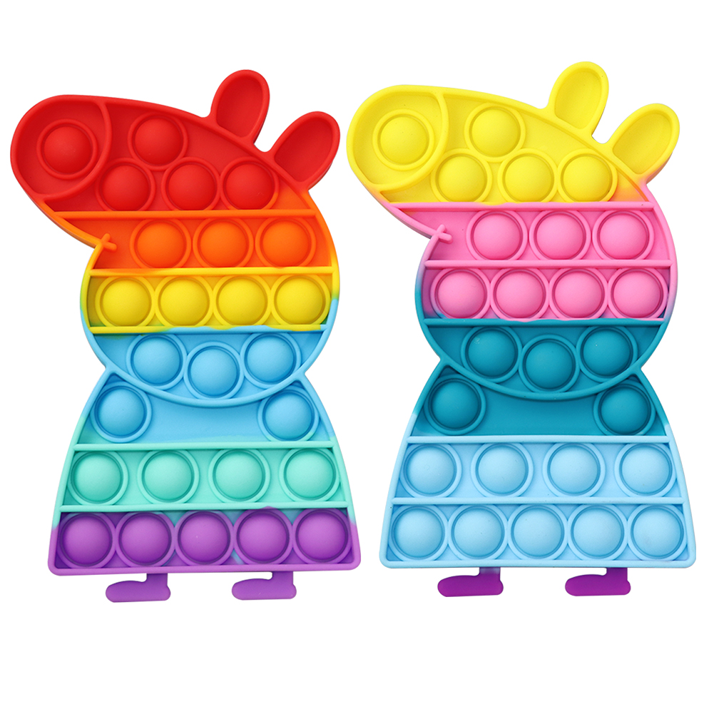 

Pig Silicone Push Bubble Fingertip Toys Anti-Stress Decompression Crafts, 501 Original