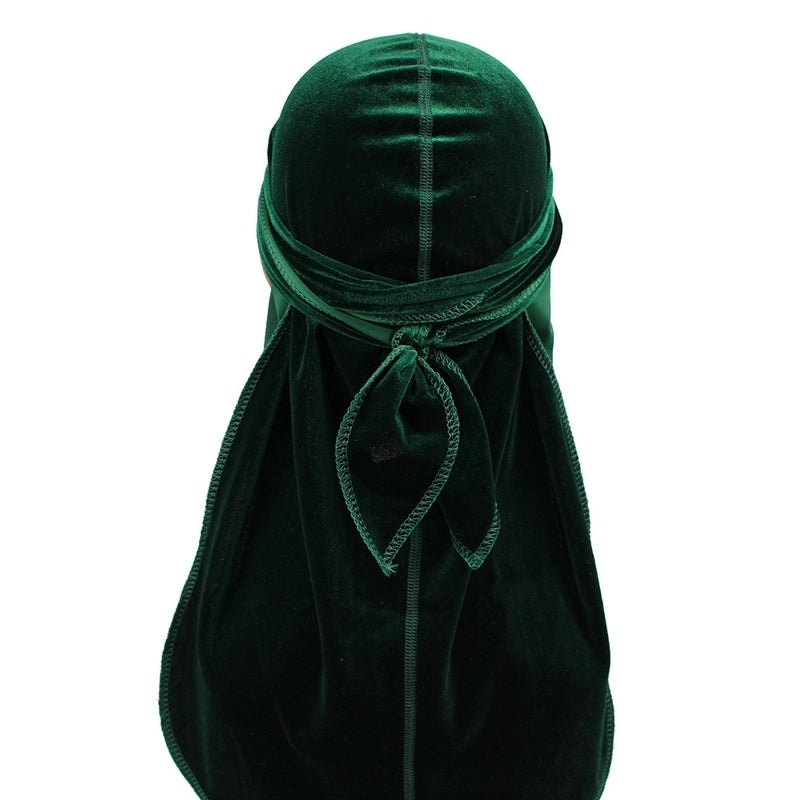 High Quality Supply New Seamless Velvet Long Tail Pirate Hat Long Ribbon Headscarf Hat Durag