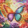 Diamond Painting -DIY Round Drill Colorful Butterfly(40x40cm)