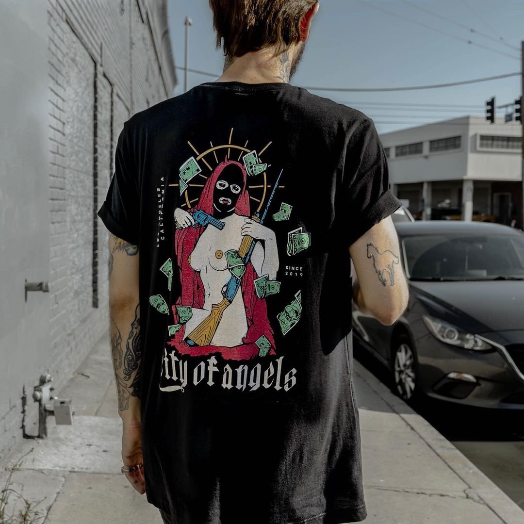 City Of Angels printed casual T-shirt -  