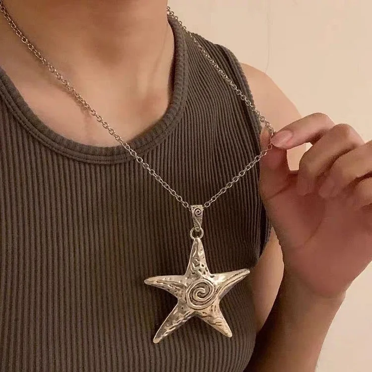 Vintage Starfish Long Necklace