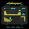 Cyberpunk Cyberpunk Theme 172-Key Full Set of PC Fully Transparent Keycaps Original Height