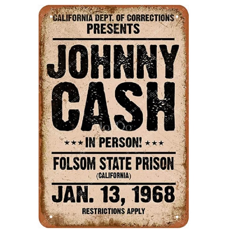 Johnny Cash - Vintage Tin Signs/Wooden Signs - 20*30cm/30*40cm
