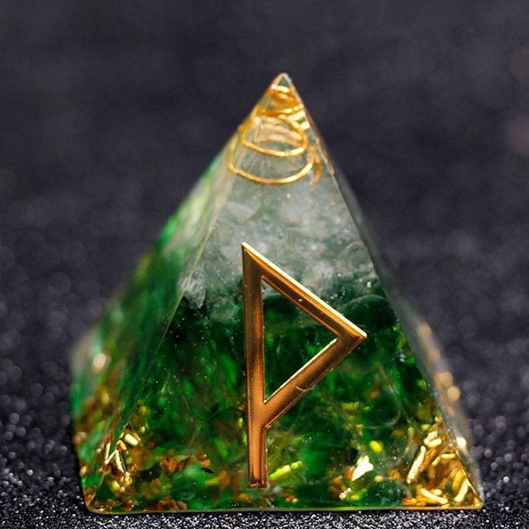 Elf Energy Wunjo Runes Orgone Pyramid