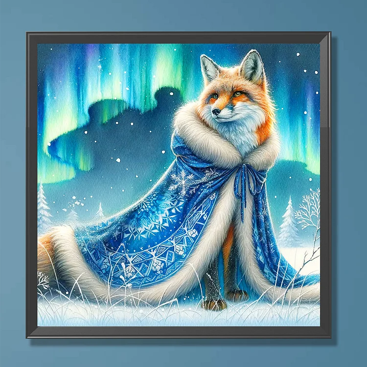 Aurora Fox - Full Round - Diamond Painting(30*30cm)
