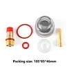 6pcs Gas Lens Collet Glass Cup for TIG-17/18/26 Argon Arc Welding (2.4mm)