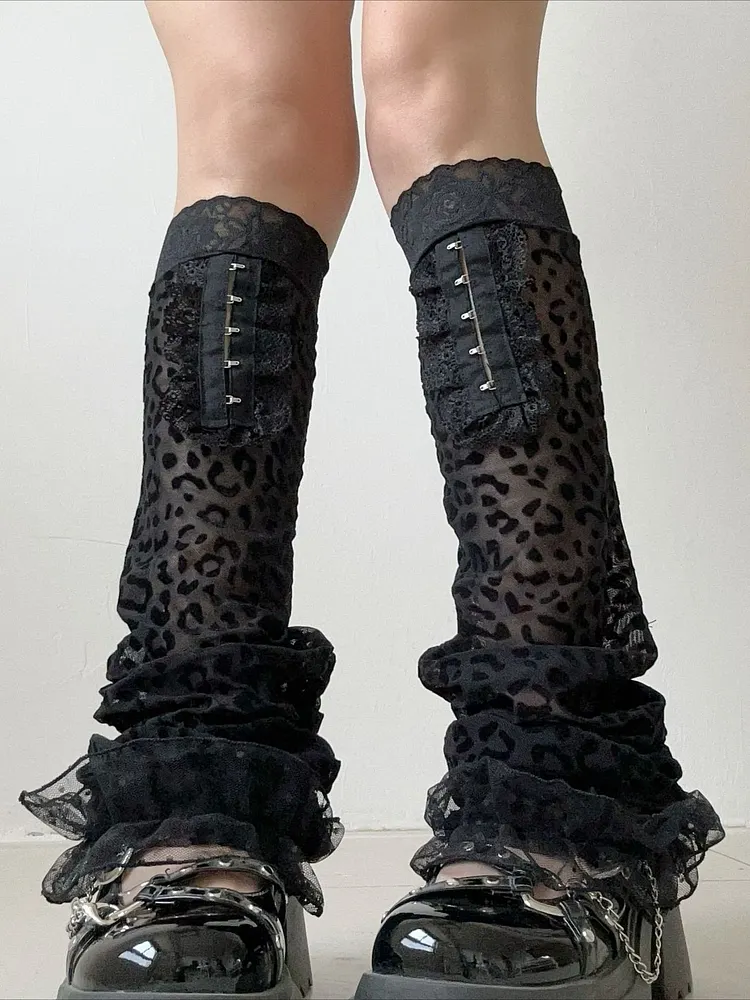 Y2K Personality Leopard Print Socks