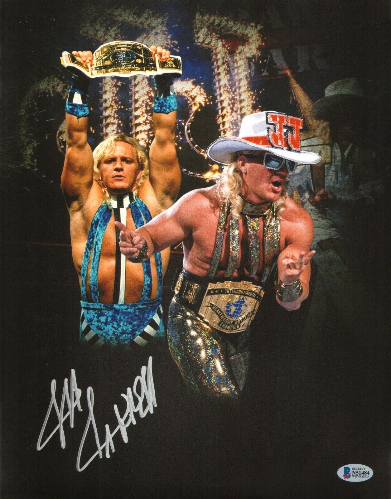 Jeff Jarrett Signed 11x14 Photo Poster painting BAS Beckett COA WWE WCW TNA Picture Autograph 84