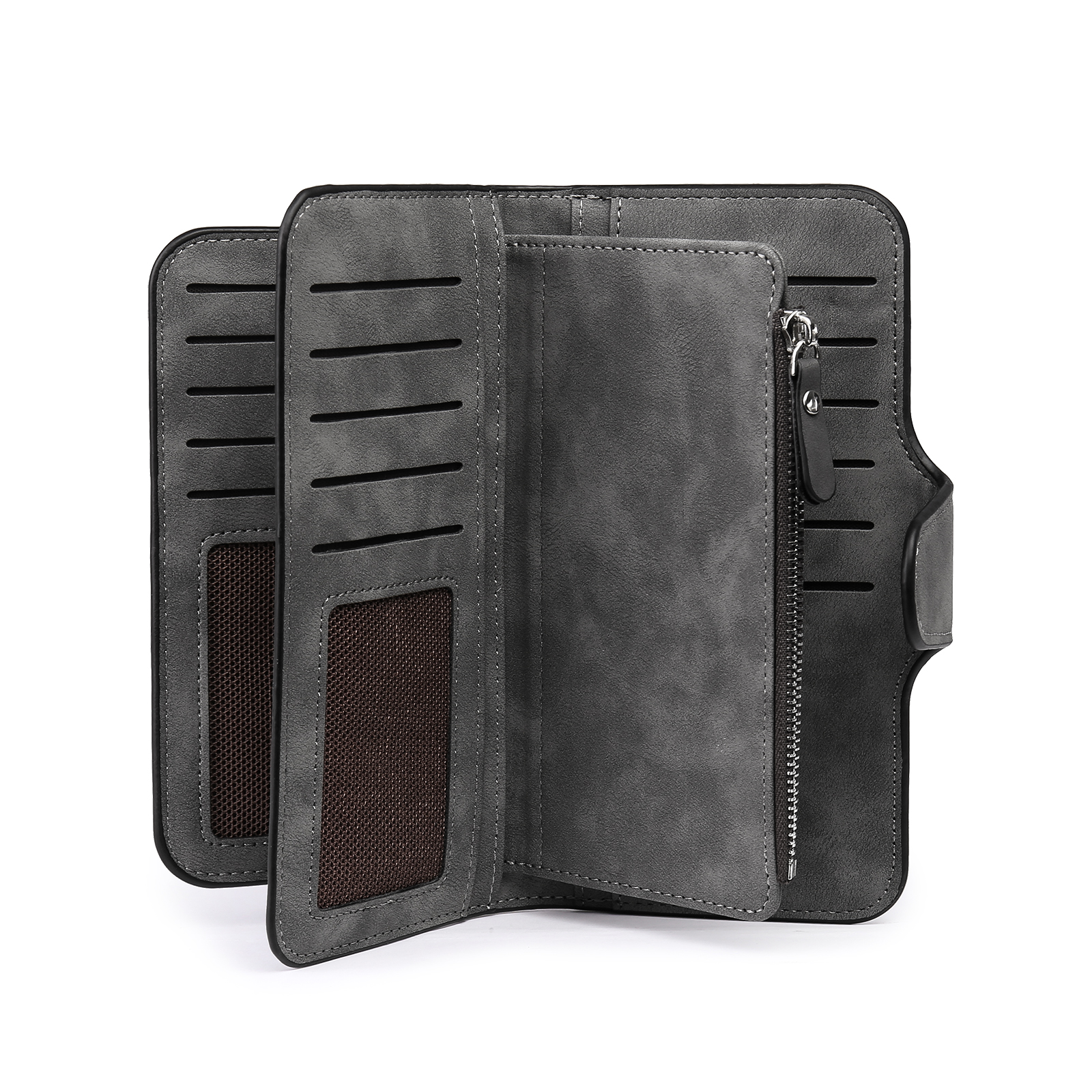 Portafoglio in PU pelle con 1 letetra & 1 testo & 1 nome & 1 foto personalizzati per mamma/nonna