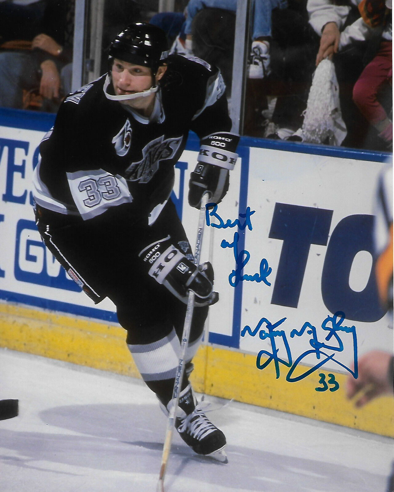 Los Angeles Kings Marty McSorley Signed Autographed 8x10 Photo Poster painting COA