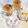 [Upgrade]6pcs/set DIY Diamond Painting Waterproof Case Classic Cute Animals Coaster Gift Decor Set