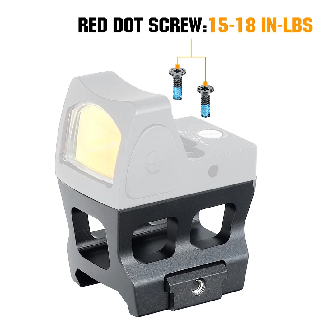 ohhunt® Lower 1/3 Co-Witness Optics Picatinny Riser Mount Compatible with holosun 407C/507C/508T Footprint Red Dot