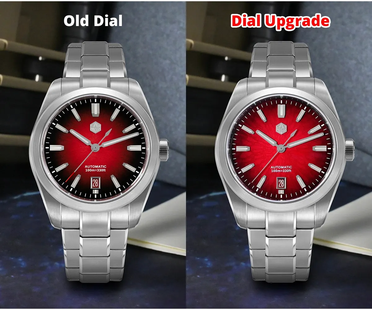San Martin 39mm Original GADA Enamel Gradient JianZhan Dial Watch