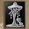 Elegante Dame - speziell geformte Diamantmalerei - 30 * 40cm