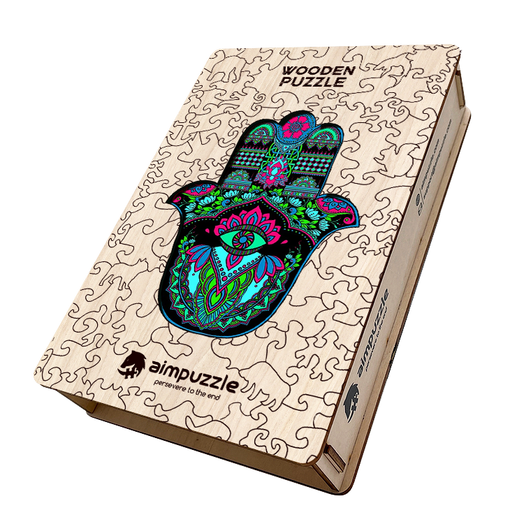 Hamsa Hand Wooden Jigsaw Puzzle