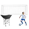 [US Local Warehouse] Collapsible Hammock Ball Cart with Wheels Volleyball Cart with Carry Bag Garage Sports Equipment Organizer for Easy Storage and Transport Hold Up To 28 Balls