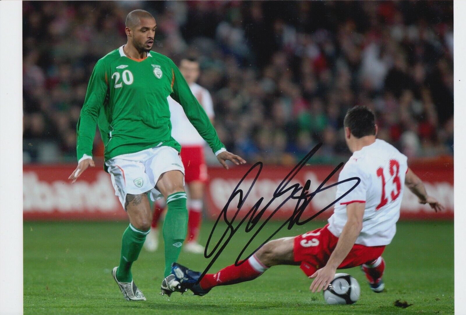 Caleb Folan Hand Signed 12x8 Photo Poster painting - Republic of Ireland - Football Autograph 1.