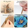 (US Local)DIY Butterfly Diamond Painting Kit Rotatable Mirror w Diamond Art Jewelry Box
