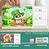 Owl Diamond Art Monthly Flip Tabletop Calendar January 2027 - December 2028 Small Desktop Calendar Planner 24 Months for Living Room Bedroom Office Desk Gift Giving