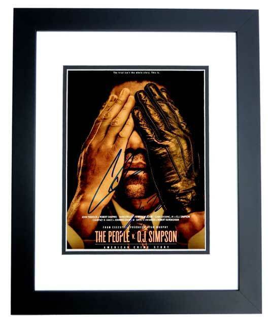 John Travolta + Cuba Gooding Jr Signed The People vs O.J. Simpson Photo Poster painting FRAMED