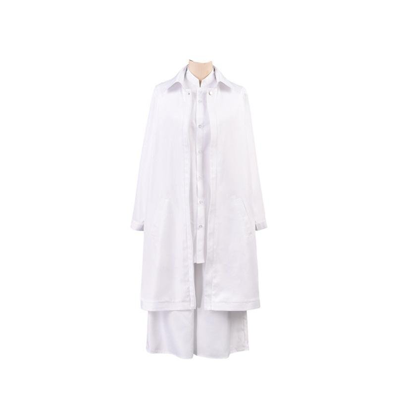 Akudama Drive Cutthroat Cosplay Costumes Long Coat Shirt Pants Set for Adult White