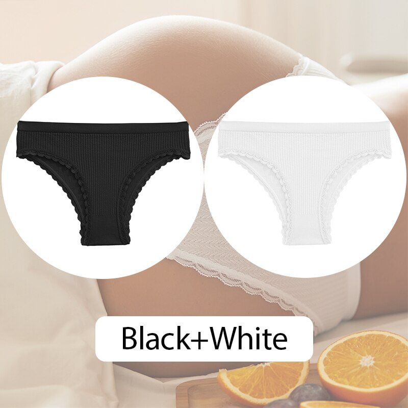 FINETOO Women Brazilian Panties Low Waist Underwear Ladies 3D Jacquard Underpants M-2XL Plus Size Panty Comfortable Lingerie New