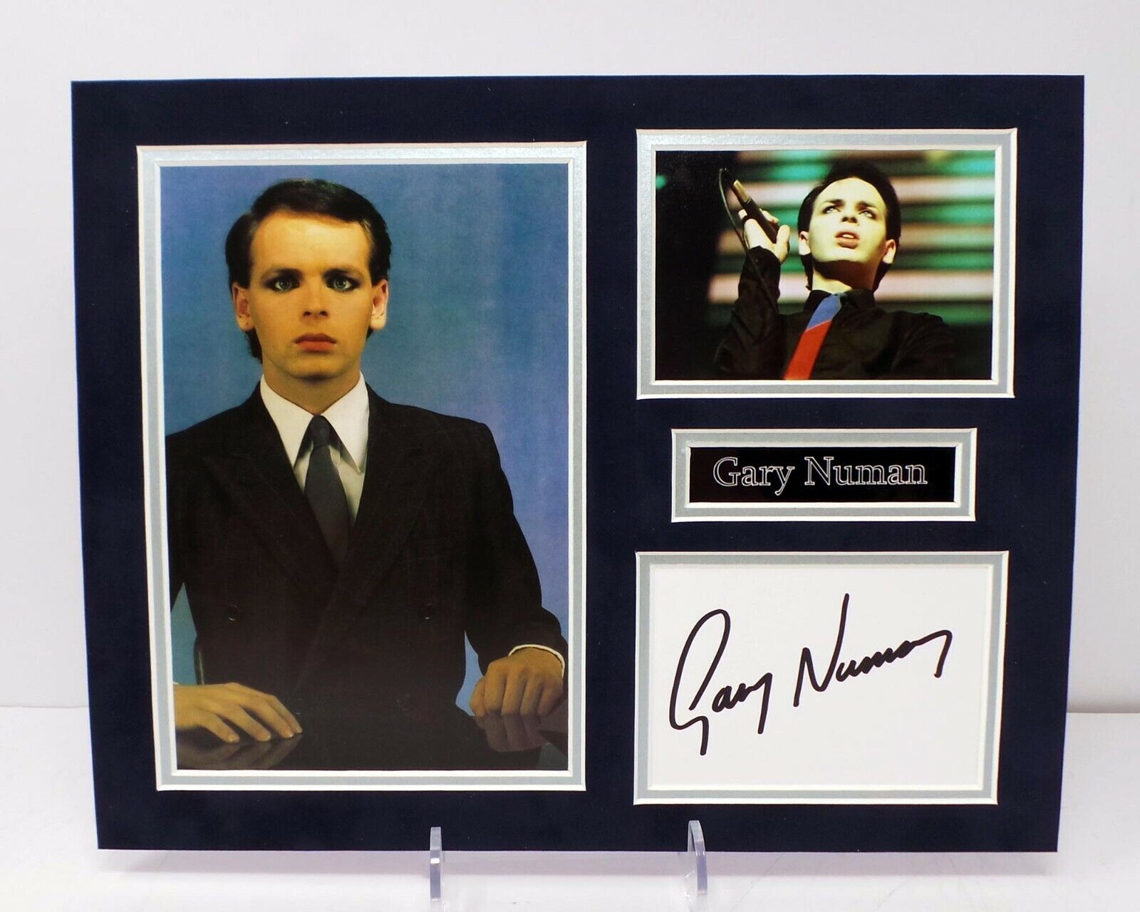 Gary NUMAN 80s Singer Tubeway Army Signed Mounted Photo Poster painting Display AFTAL RD COA