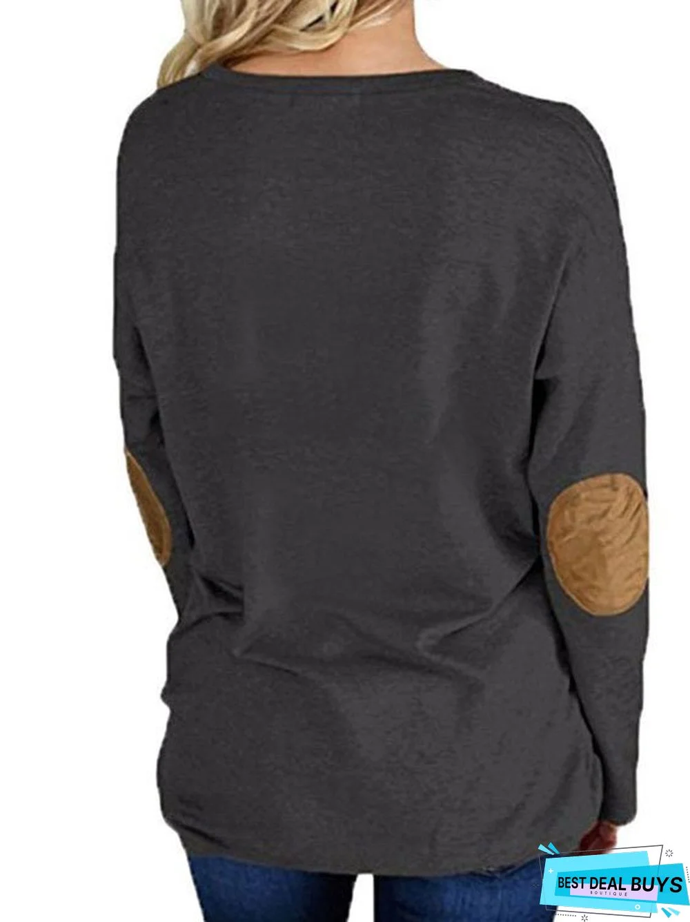 Cotton-Blend Casual Floral-Print Sweatshirts