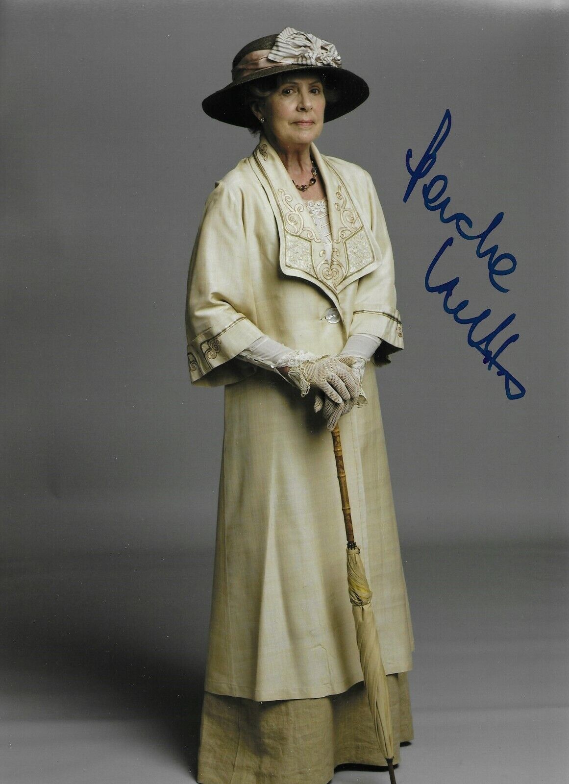 Penelope Wilton Signed Downton Abbey 12x8 Photo Poster painting AFTAL