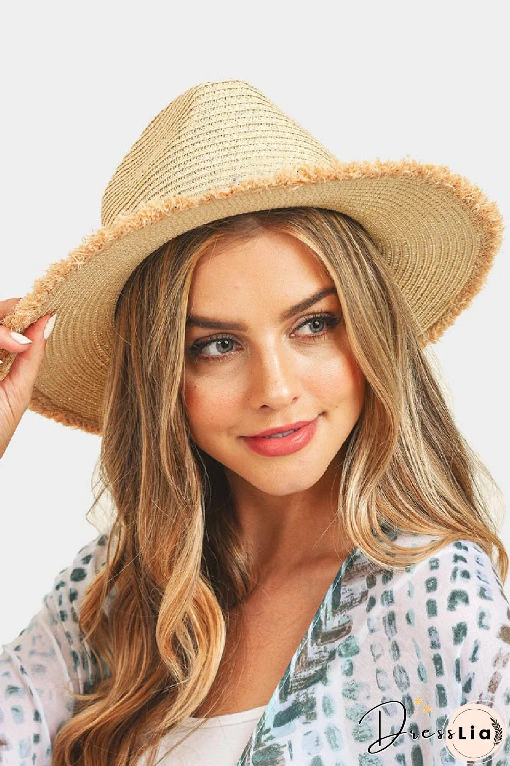 Straw Frayed Hat