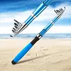 Telescopic Fishing Rod Short Collapsible Rod for Saltwater and Freshwater (1.8M)