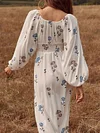 Floral Printed Long Sleeves Maxi Dresses