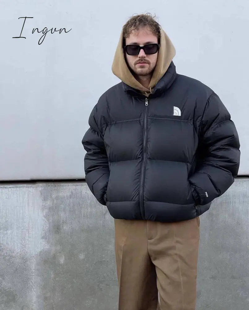 Ingvn - Winter New Couple Outfit Down Jacket Men’s And Women’s Trendy Version Of White Duck 1 / S