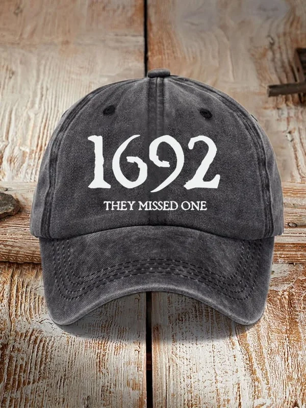 1692 They Missed One Salem Witch Sun Hat socialshop