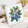 5D DIY Partial Special Shaped Drill Diamond Painting Xmas Bell Decor With Frame Kit 18x18cm