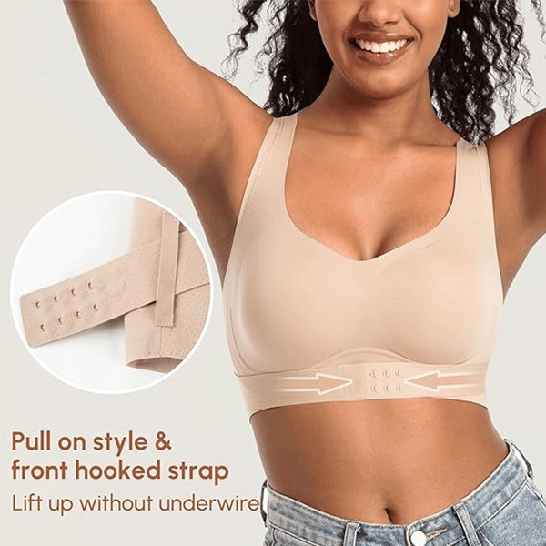 Front Buckle Push-Up Bra for Hunchback Correction