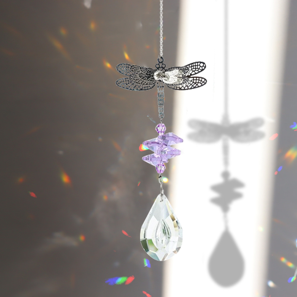 

Purple Dragonfly - Art Crystal Suncatcher, 501 Original