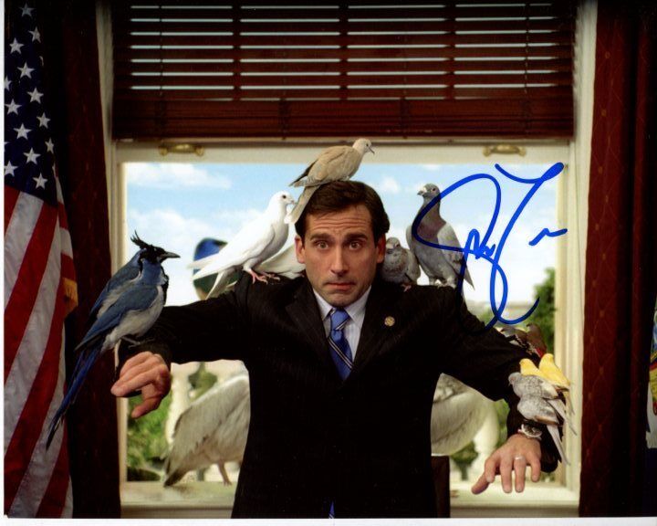 STEVE CARELL Signed Autographed EVAN ALMIGHTY EVAN BAXTER Photo Poster painting