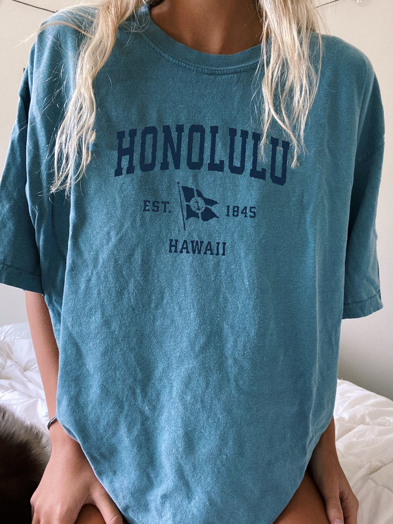 HONOLULU HAWAII TEE / [blueesa] /