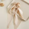10PCS Chinlon Bowknot Ribbon Hair Band Scrunchies