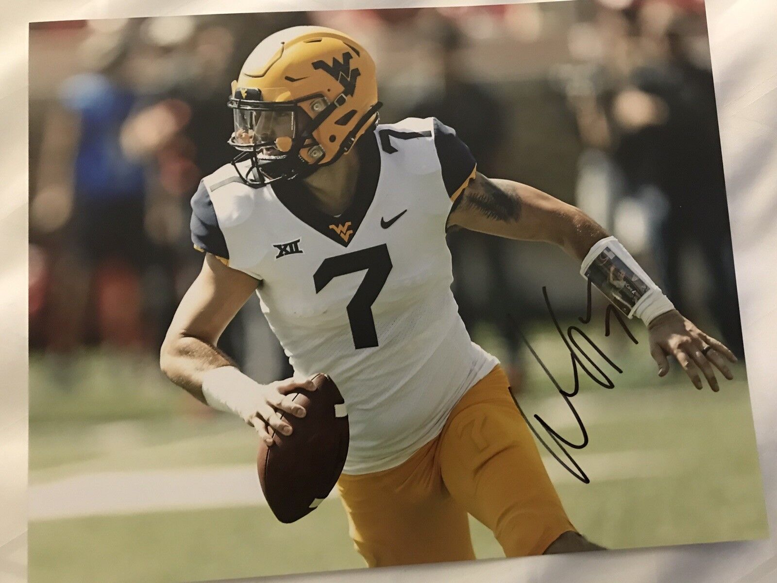 Will Grier Signed Auto 8x10 Football Photo Poster painting West Virginia Mountaineers NFL