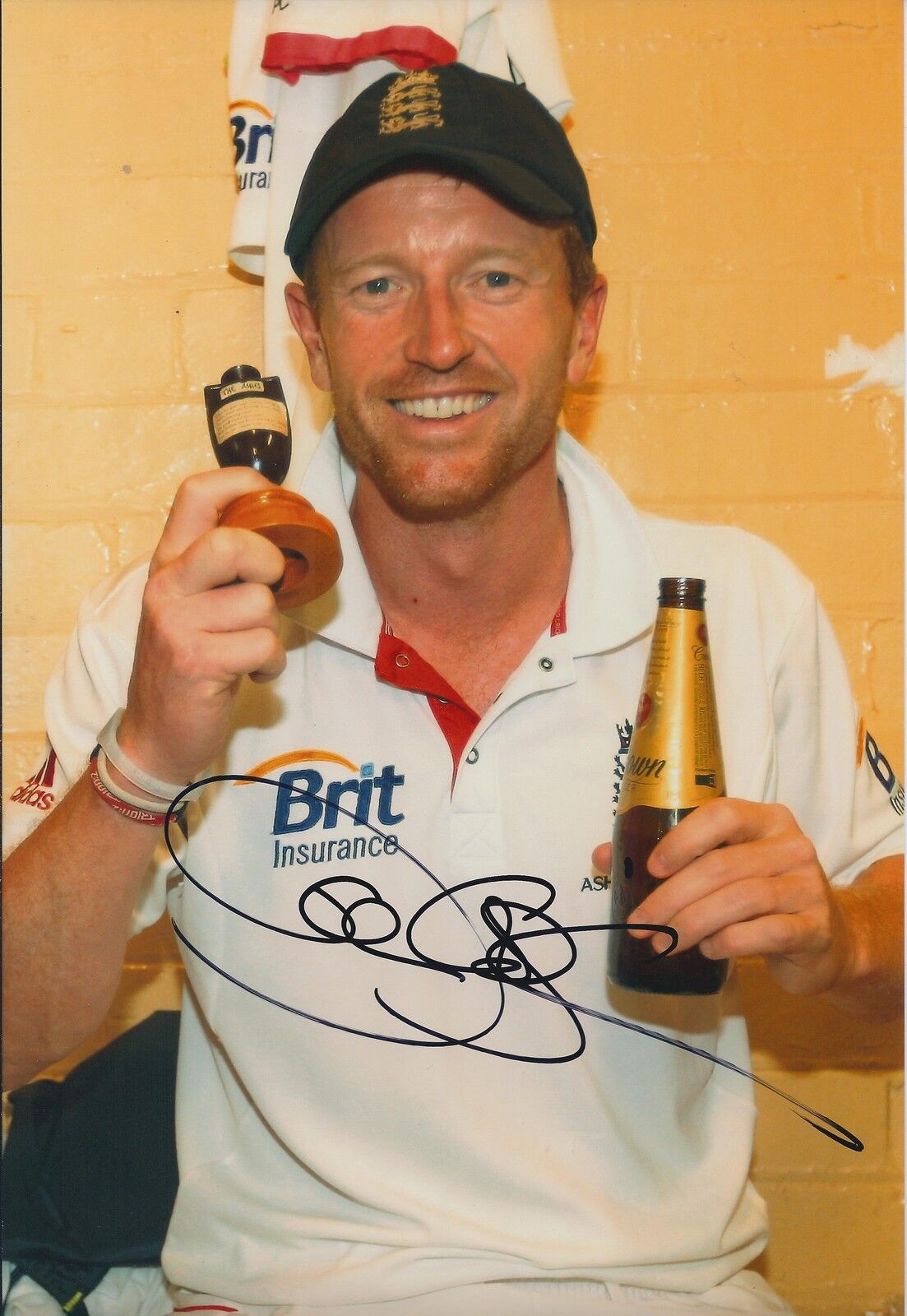 Paul COLLINGWOOD Signed Autograph 12x8 Photo Poster painting AFTAL COA England Cricket ASHES Win