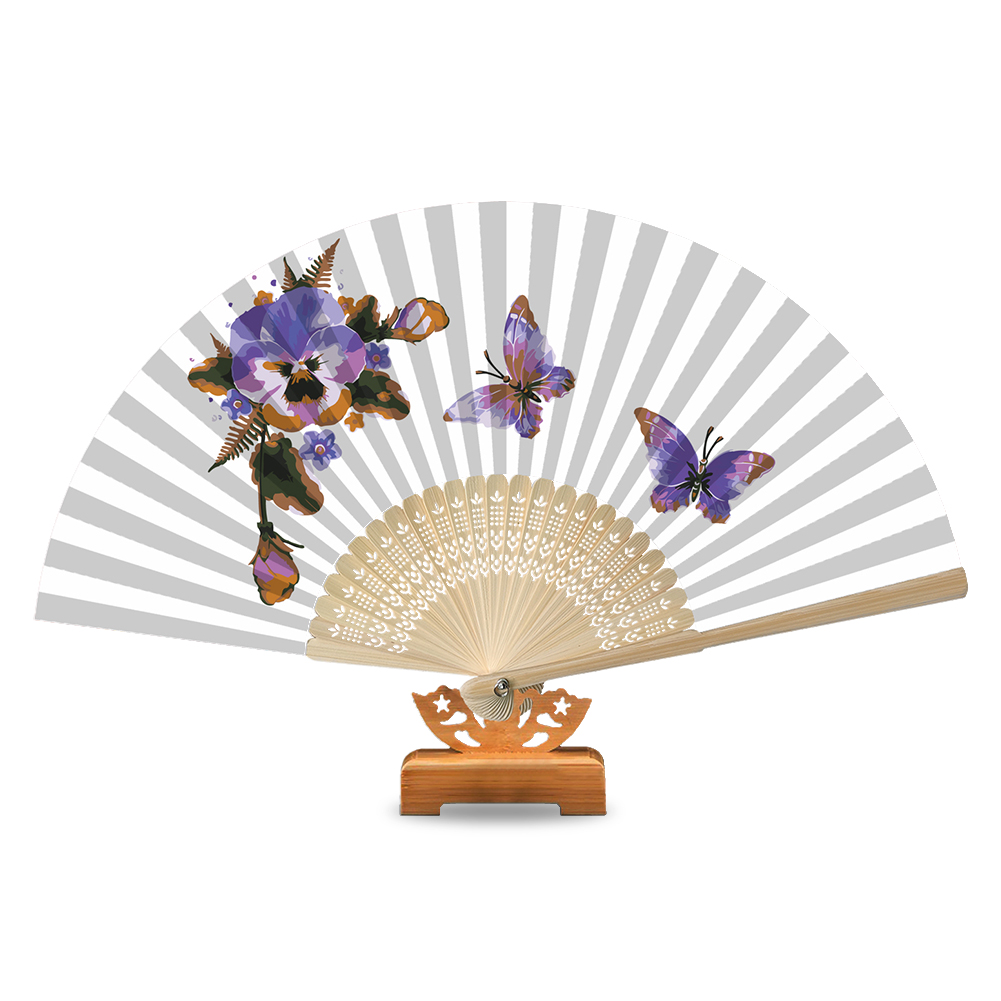 

Butterfly - Paint By Numbers - Folding Fan, 501 Original