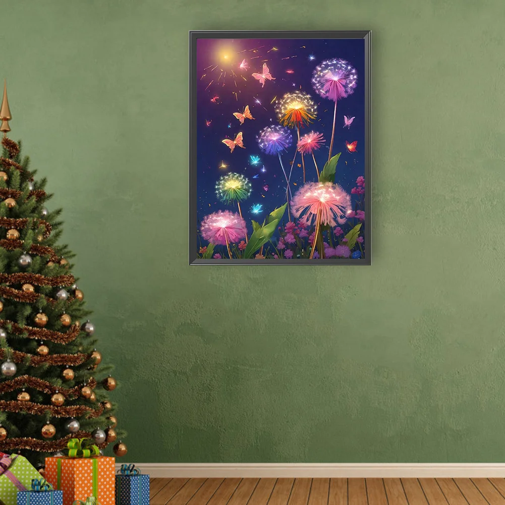 Full Round Diamond Painting 30*40cm - Colorful Dandelions