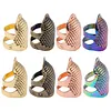 Cross-Stitch Tools Retro Adjustable Thimble Non-Slip Hand Sewing Thimble Ring